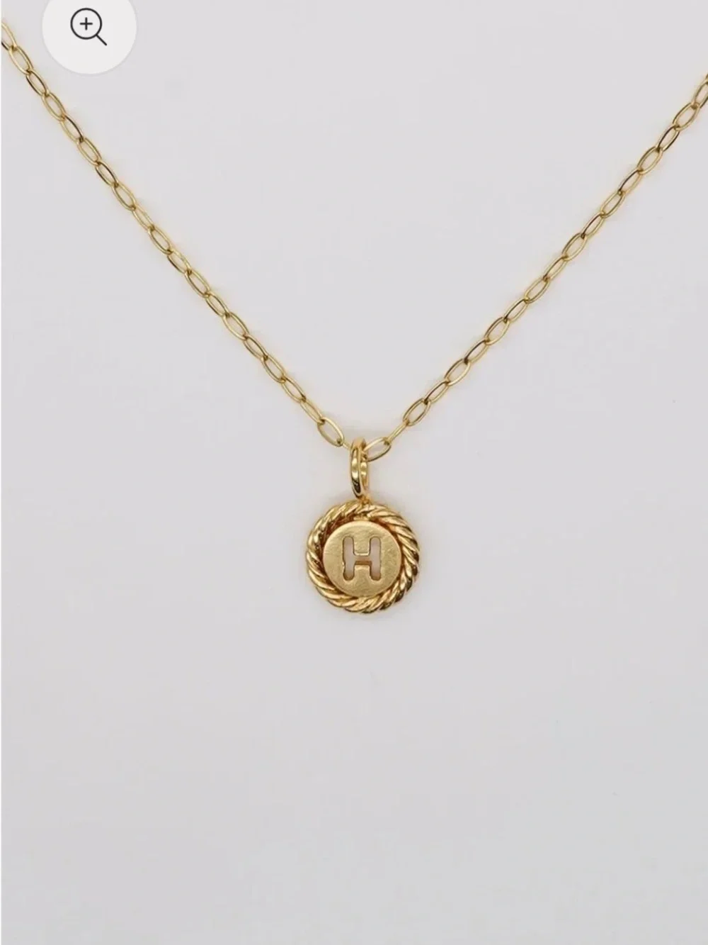 Brenda Grands Sealed with Love Initial H Gold Waterproof Necklace